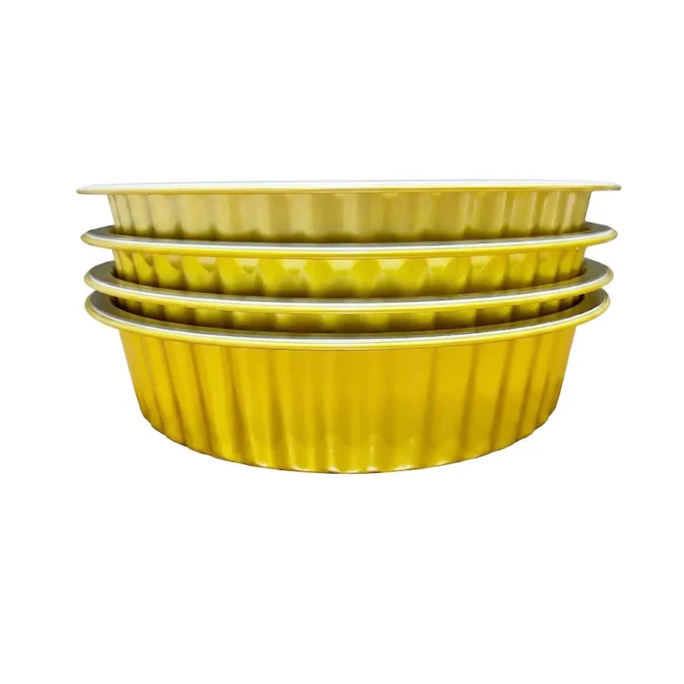 Aluminum Foil Container KFRD-4000-1 4000ml Round Aluminum Foil Container KFRD-4000