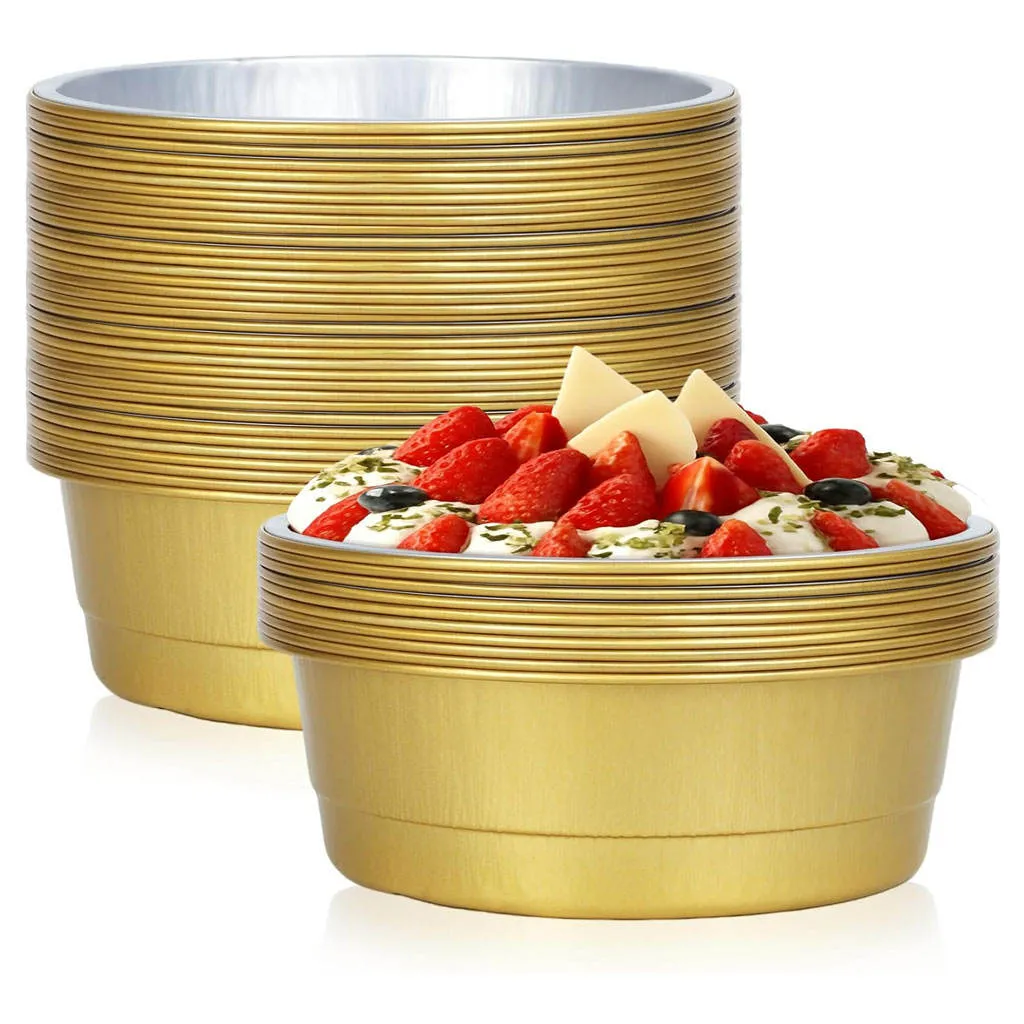 450-620ml Round Aluminum Foil Container KFRD-450 - Billede 2