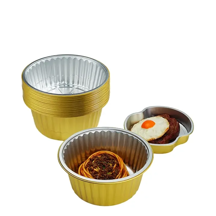 820ml Round Aluminum Foil Container KFRD-820 - Afbeelding 3