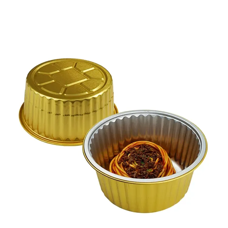 820ml Round Aluminum Foil Container KFRD-820 - Afbeelding 4